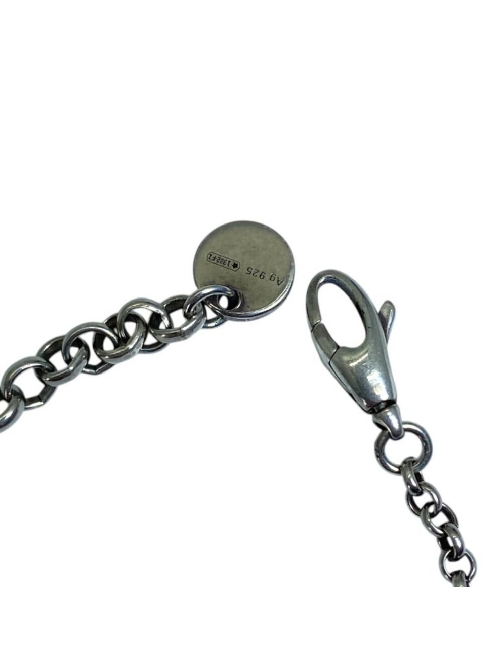 Gucci Arabesque Interlocking Necklace Pendant GG Logo Star Ring Silver Classic - Picture 10 of 11